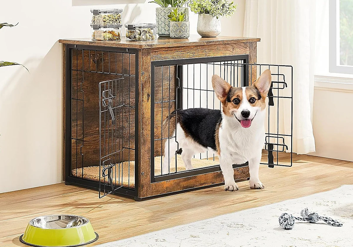 La jaula para perros que no parece una jaula: el mueble elegante que querrás poner en el salón