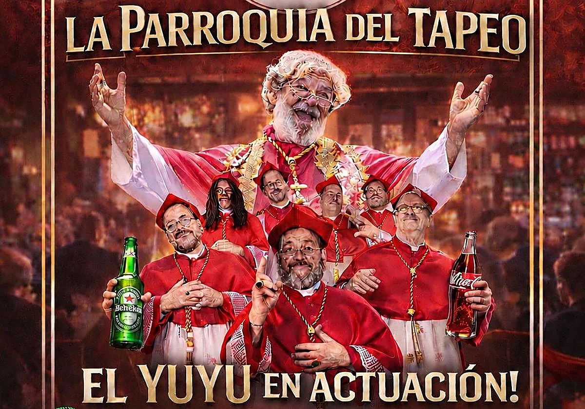 La Parroquia del Tapeo recibe este sábado 23 de mayo a El Yuyu y su chirigota Los que van a coger papas