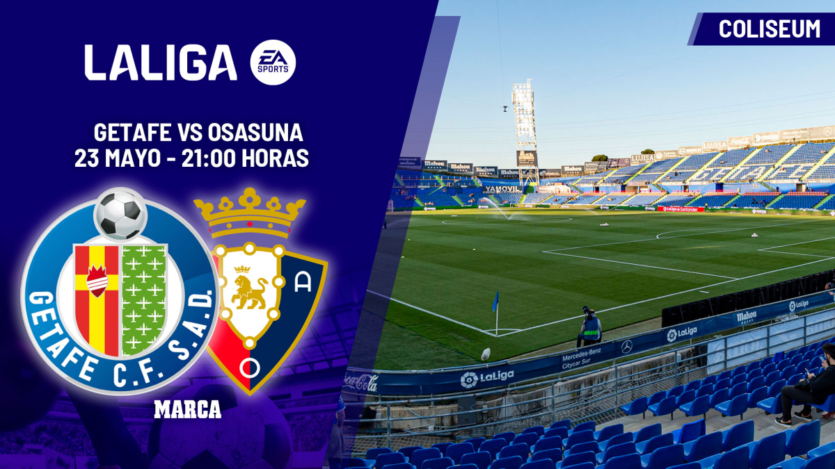 Getafe - Osasuna: horario, dónde ver en TV y canal del partido de LaLiga