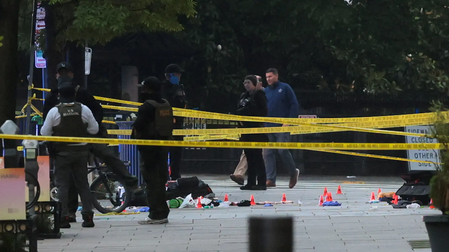 Un tiroteo en las inmediaciones de la Casa Blanca acaba con el agresor abatido y un herido