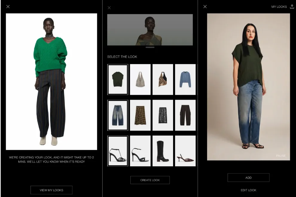 Zara apuesta por la Inteligencia Artificial y lanza su probador virtual