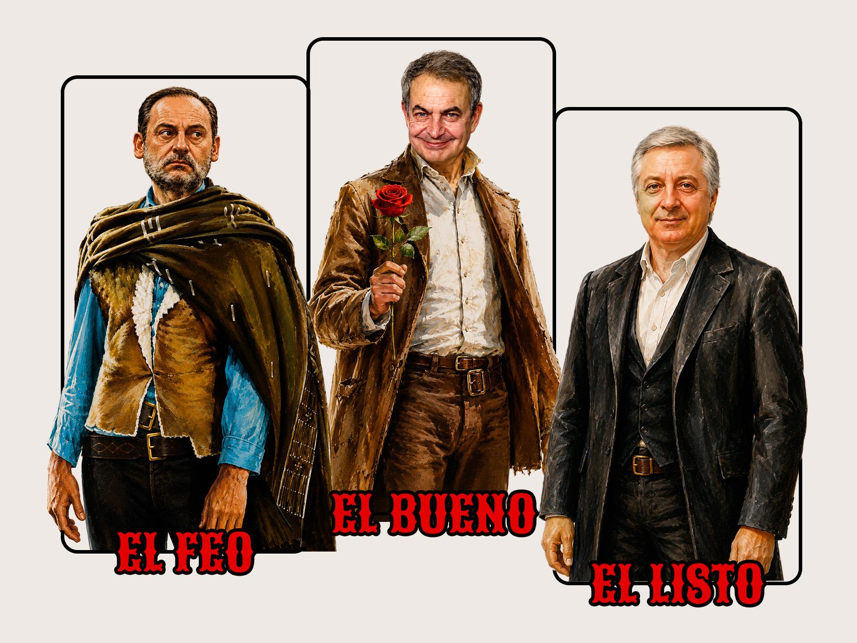 'El Bueno', 'el Feo' y 'el Listo': Zapatero quería cobrar sin ser comisionista como Ábalos y sin parecer 'lobista' como Blanco