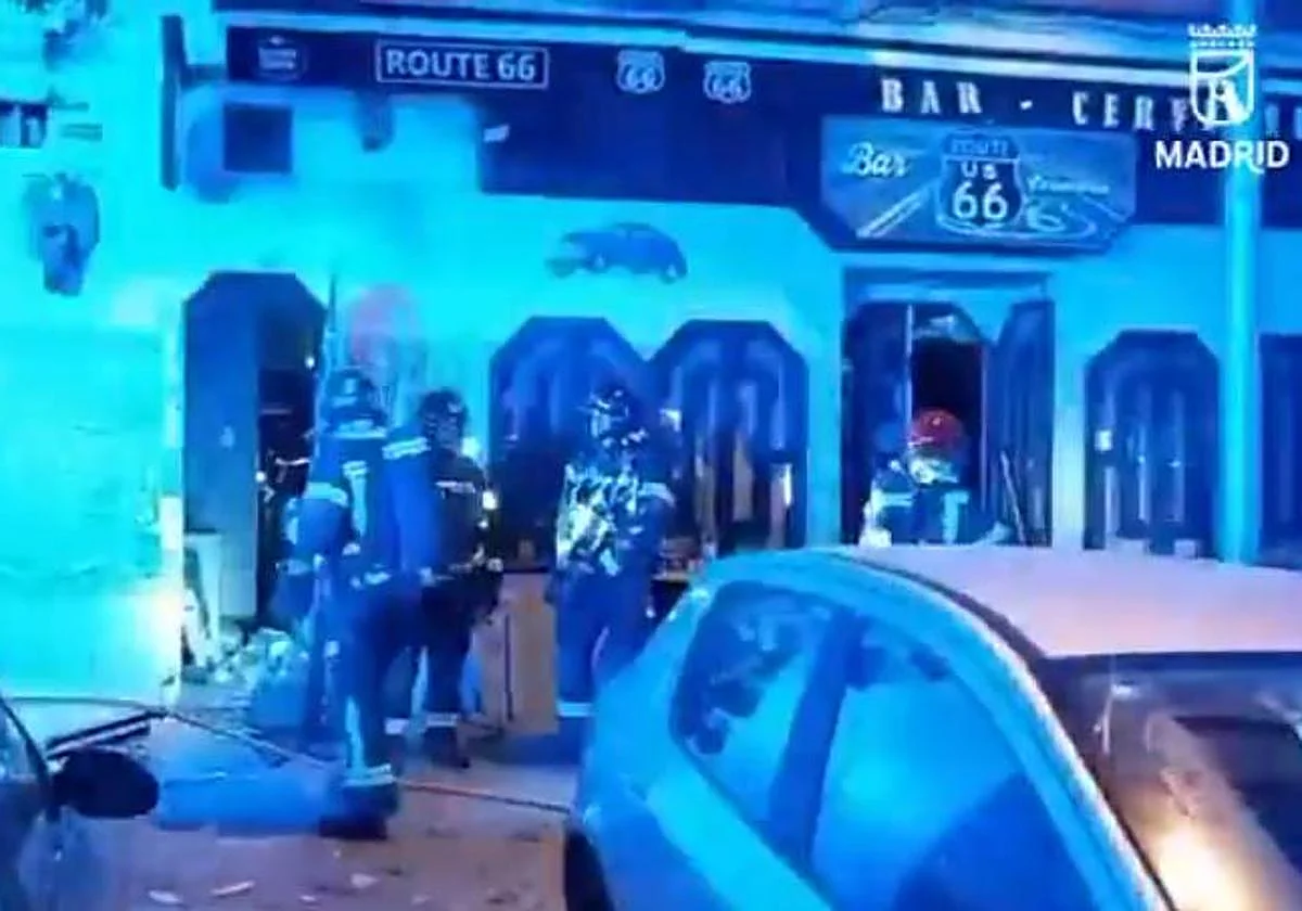 Una explosión en un bar de Madrid deja siete heridos, tres de ellos de carácter grave