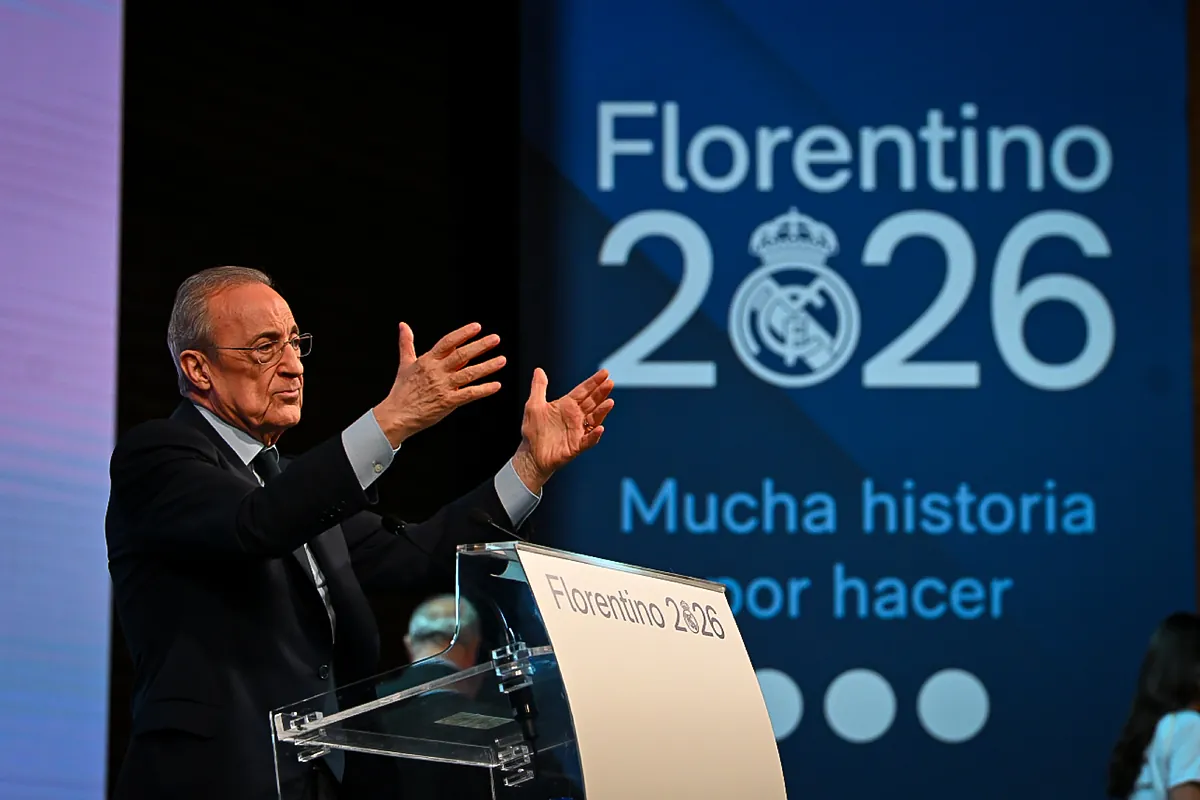 Florentino Pérez carga contra la candidatura de Riquelme: "Vienen a servirse del Real Madrid"