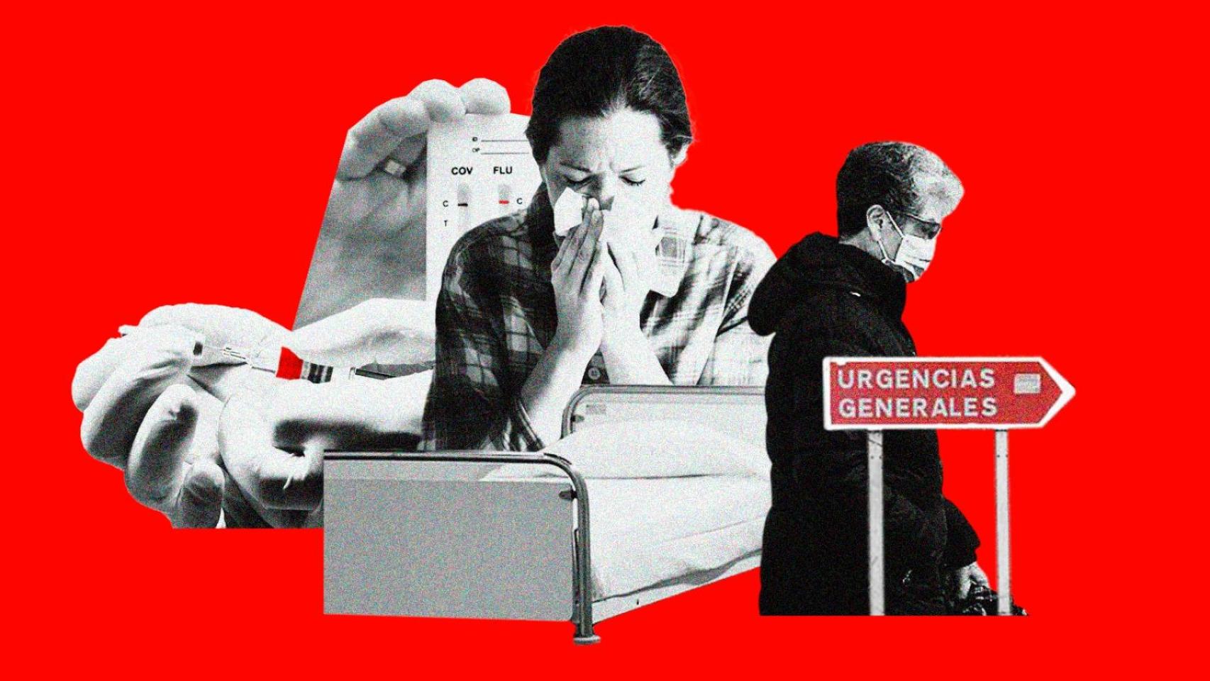 La tormenta perfecta de la gripe K en España: médicos en huelga, urgencias colapsadas y llegan las comidas y fiestas de Navidad