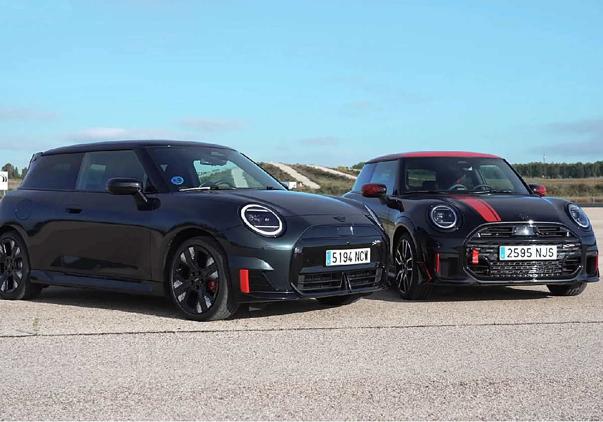 Mini John Cooper Works: probamos las versiones 100% eléctrica y de gasolina en circuito