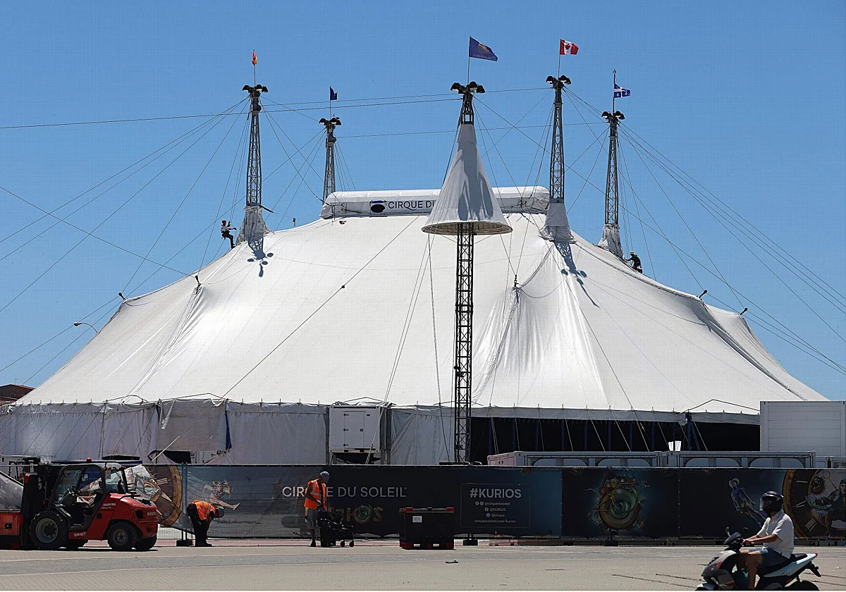 The circus is in town: the Cirque du Soleil sets up in Malaga