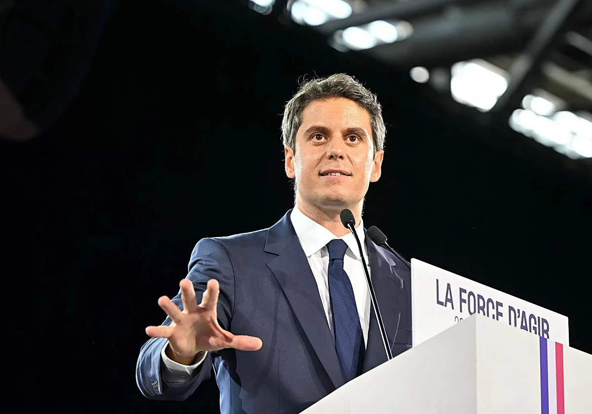 Attal busca dar un impulso a su campaña pese al riesgo de división del macronismo