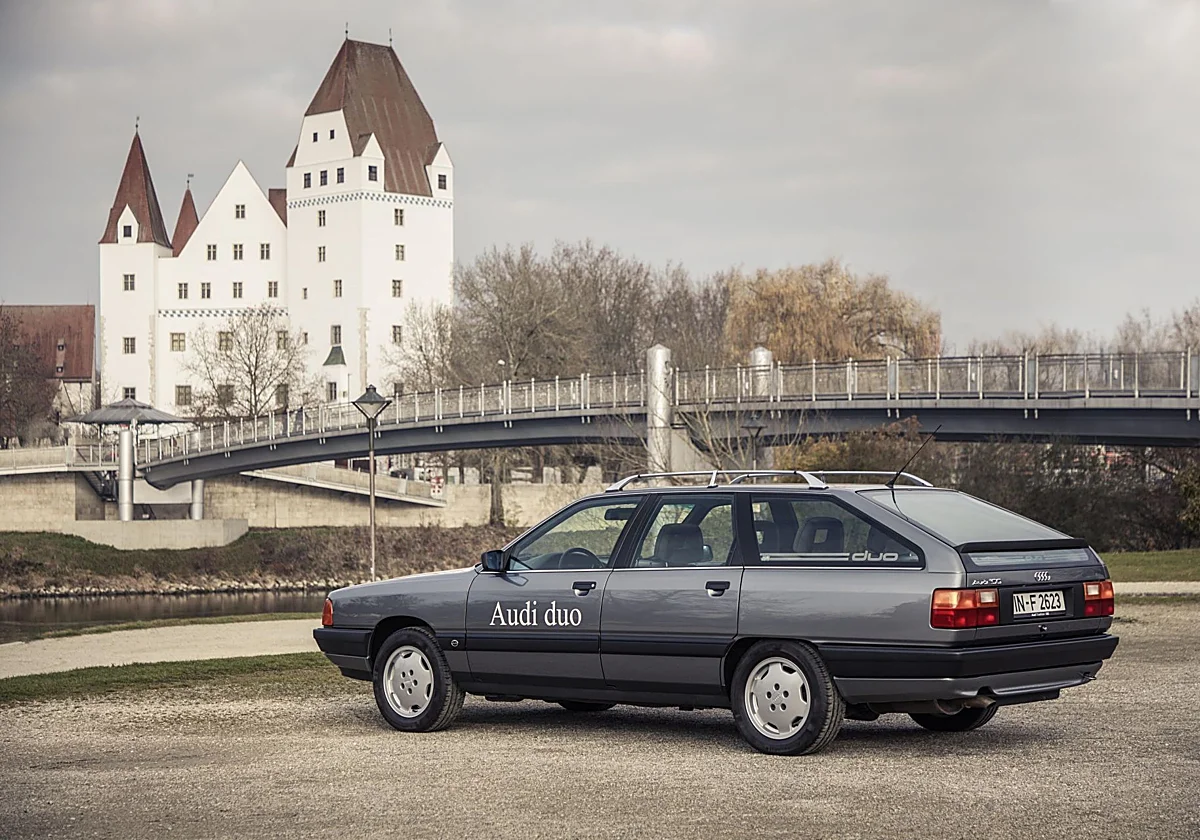 Del Audi 100 Avant Duo I al A5 e-hybrid, una historia con enchufe