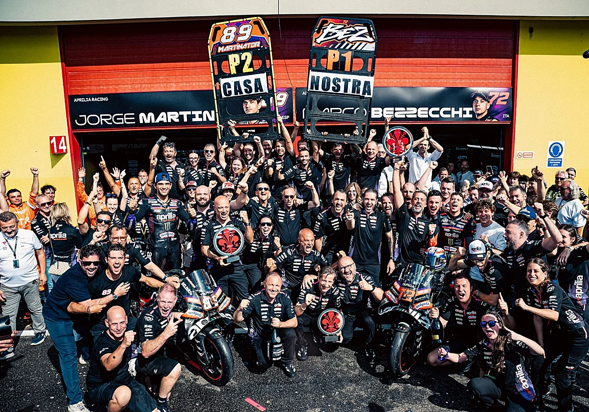 El día que Aprilia conquistó Mugello: 'Casa Nostra'