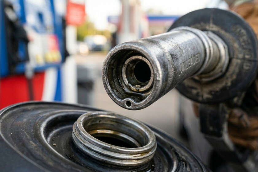Las mangueras de gasolina tienen un agujerito diminuto en la punta. Sin chips de por medio, es la pieza más lista de todo el surtidor