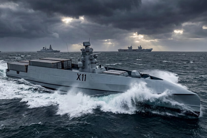 Reino Unido mira a una “marina híbrida” para el futuro. Navantia ya tiene una propuesta autónoma: el LASV75