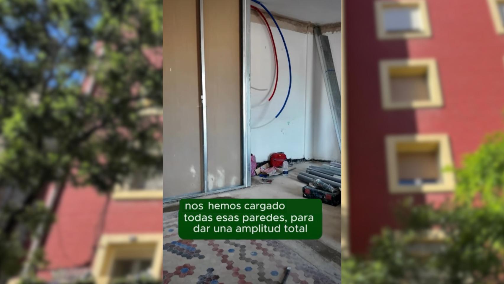Así fue la reforma que ha obligado a desalojar 7 pisos en Zaragoza: "Nos hemos cargado todas las paredes"
