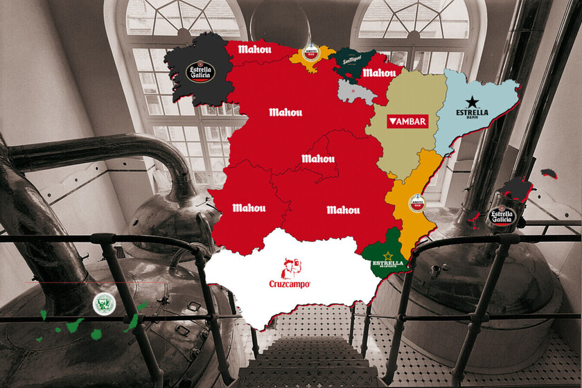 Las marcas de cerveza más bebidas en cada comunidad autónoma de España, reunidas en este mapa