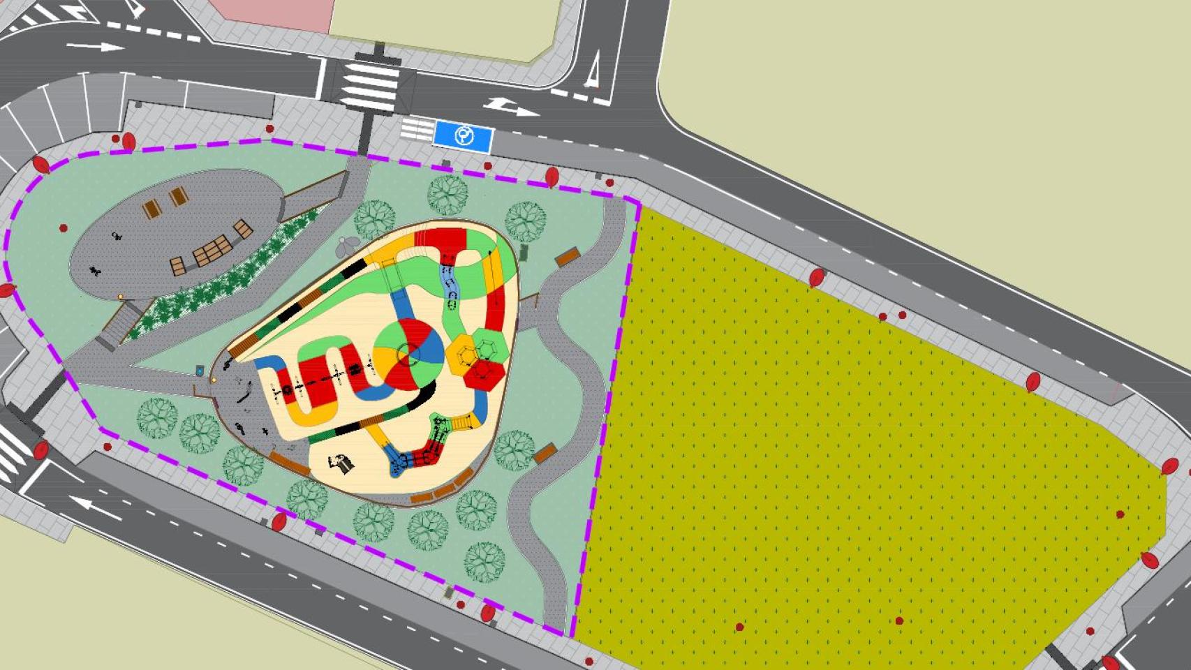 Arteixo (A Coruña) iniciará este mes las obras del nuevo parque y zona biosaludable de Candame