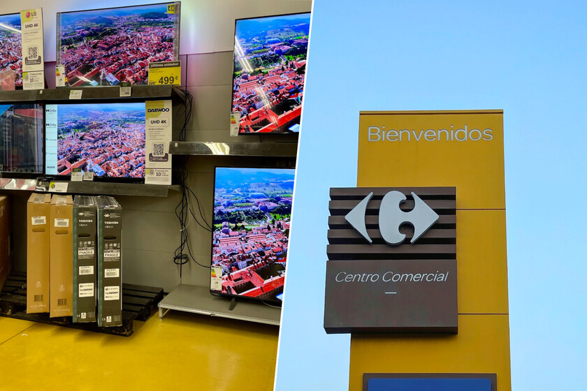 Carrefour está liquidando este fin de semana una tele QLED de 55 pulgadas ideal para salones pequeños. Así, sale por menos de 250 euros