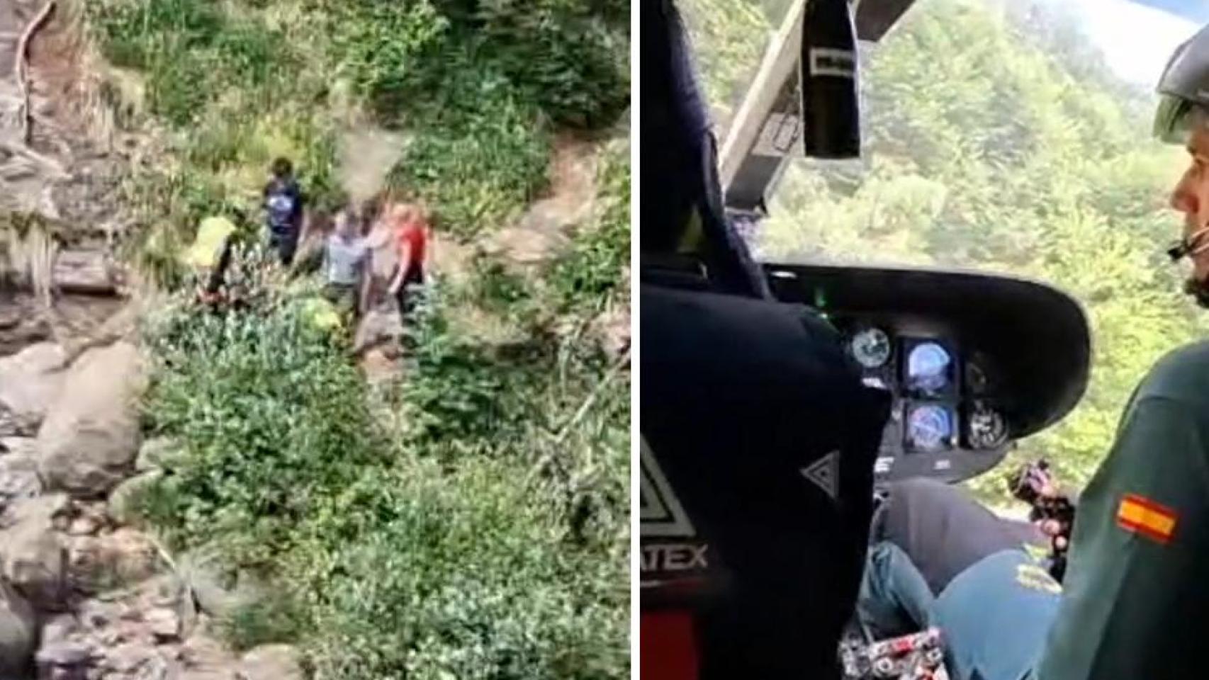 La Guardia Civil rescata a dos senderistas lituanos que se habían sobrestimado: estaban deshidratados y agotados