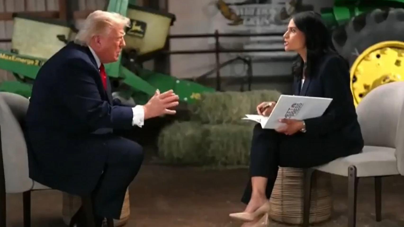 Trump abandona una entrevista tras ser rebatidas sus acusaciones de fraude electoral: "Eres estúpida o corrupta"