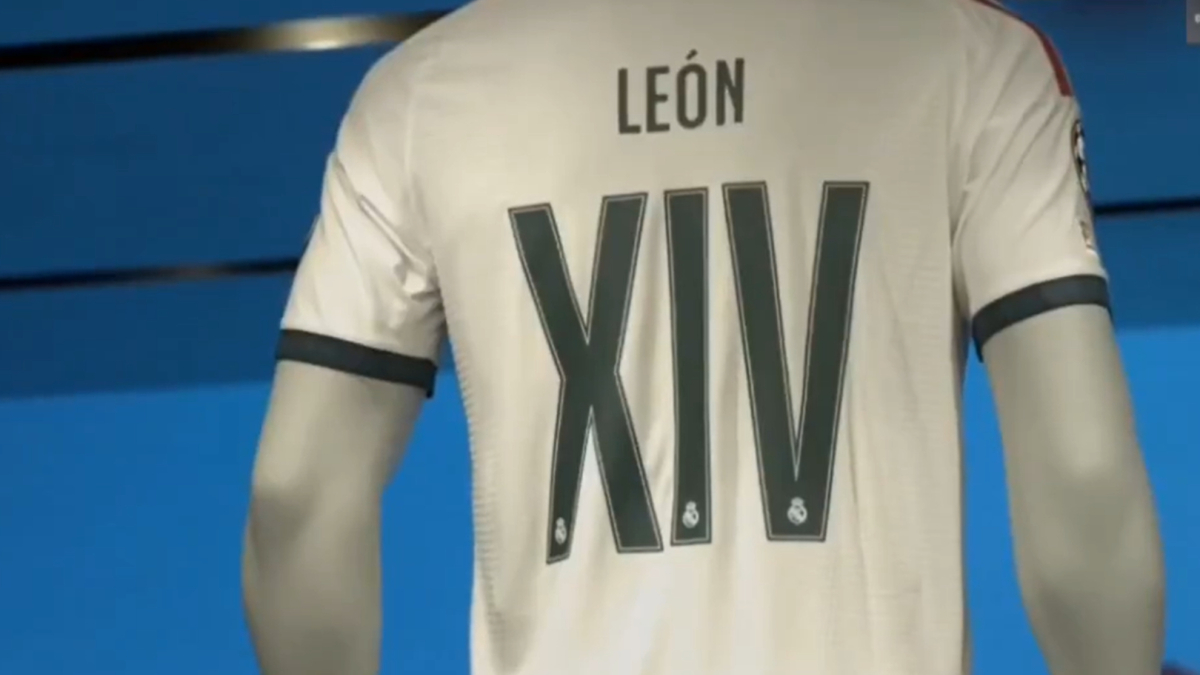 El Real Madrid vende la camiseta con el nombre de León XIV a 195 euros