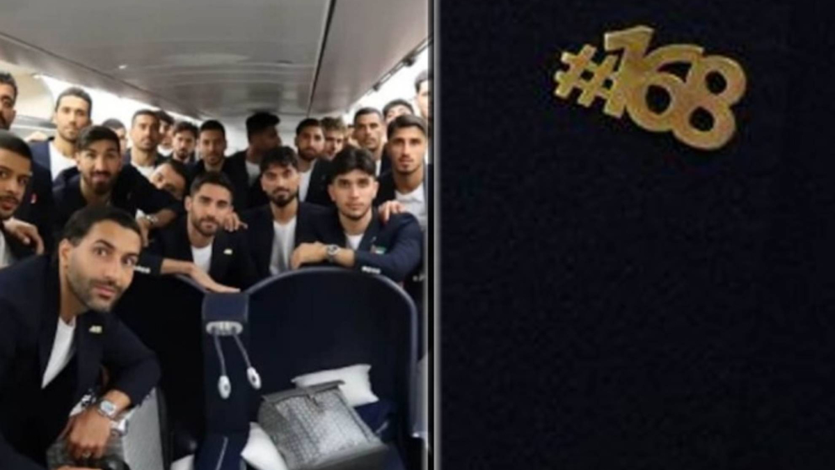 El mensaje que envía Irán al mundo con un 168 en la solapa<br>