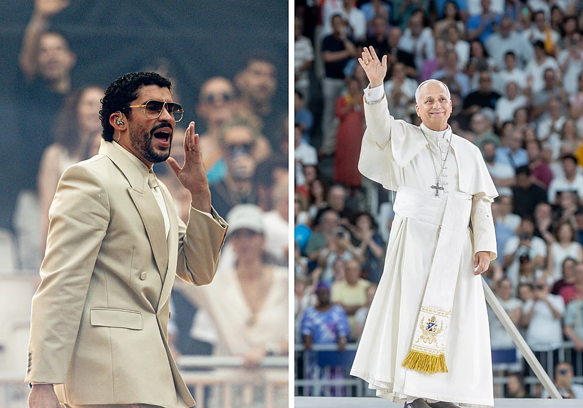 El Papa y Bad Bunny mantuvieron una reunión privada en el Bernabéu
