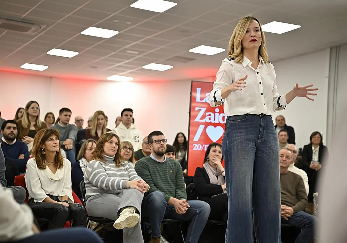 Pilar Alegría presenta su candidatura al Gobierno de Aragón y llama al PSOE a «no resignarse»