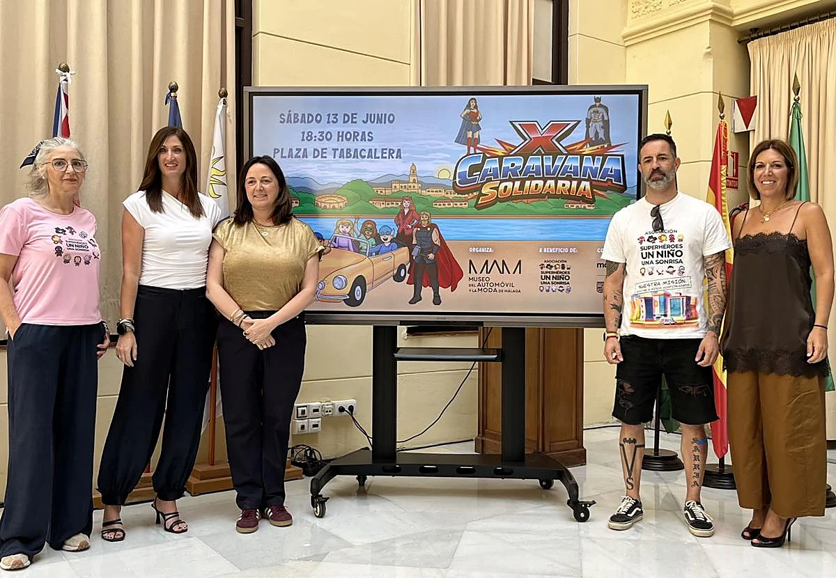 La X Caravana Solidaria recorrerá Málaga para llevar sonrisas a niños hospitalizados el 13 de junio