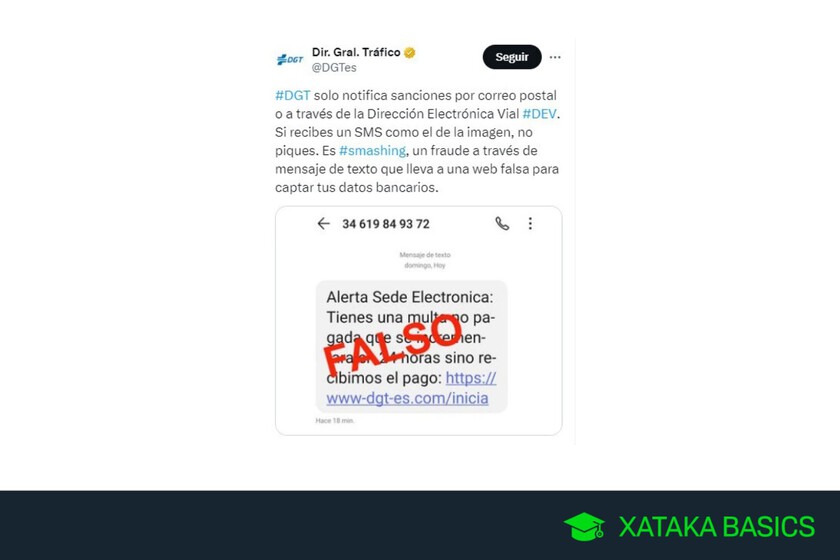 La DGT nunca te multa por SMS: así funciona el timo que te vacía la cuenta y cómo reconocerlo al instante