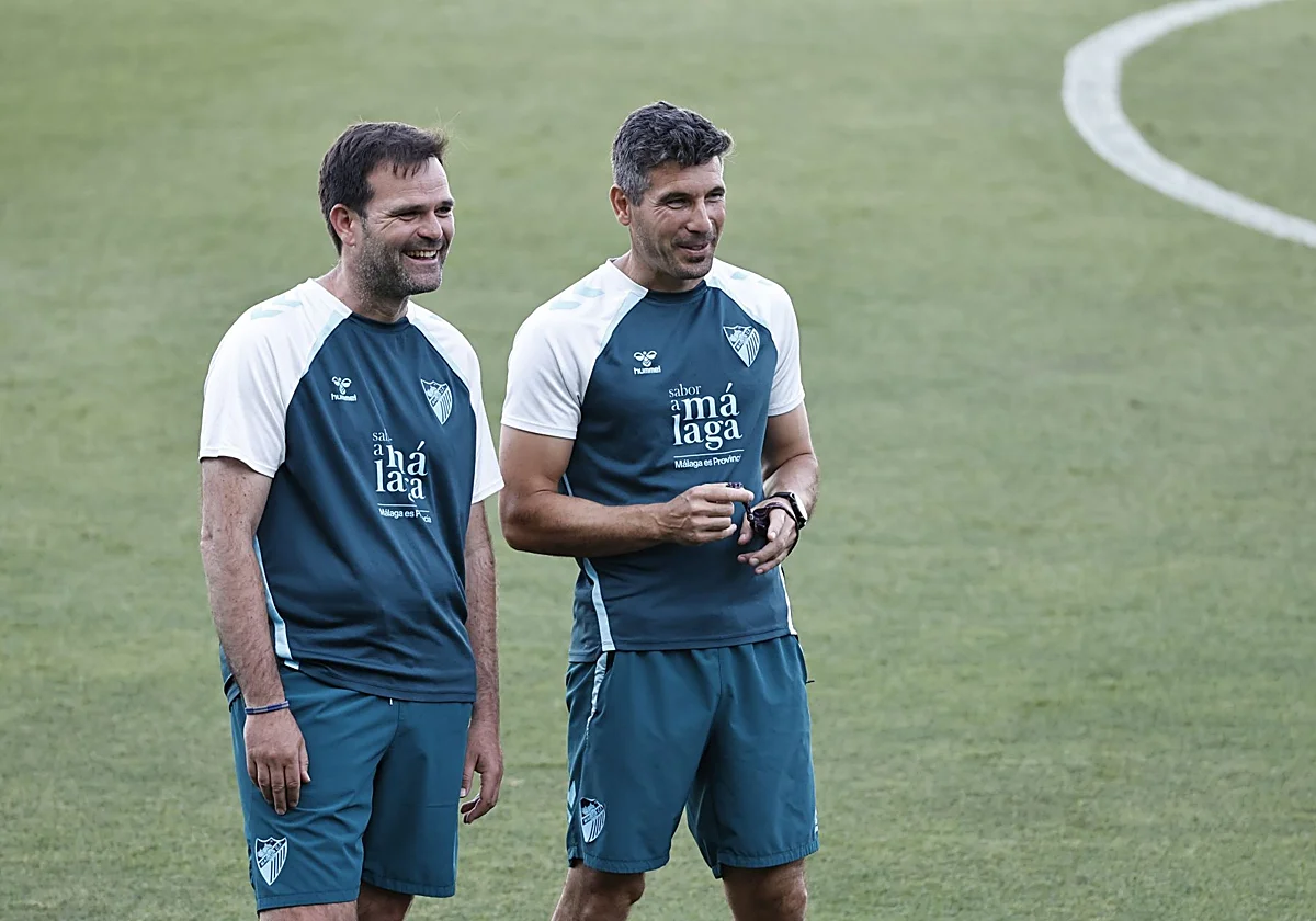 Sesión de recuperación para los titulares malaguistas, que sólo harán dos entrenamientos antes de la final