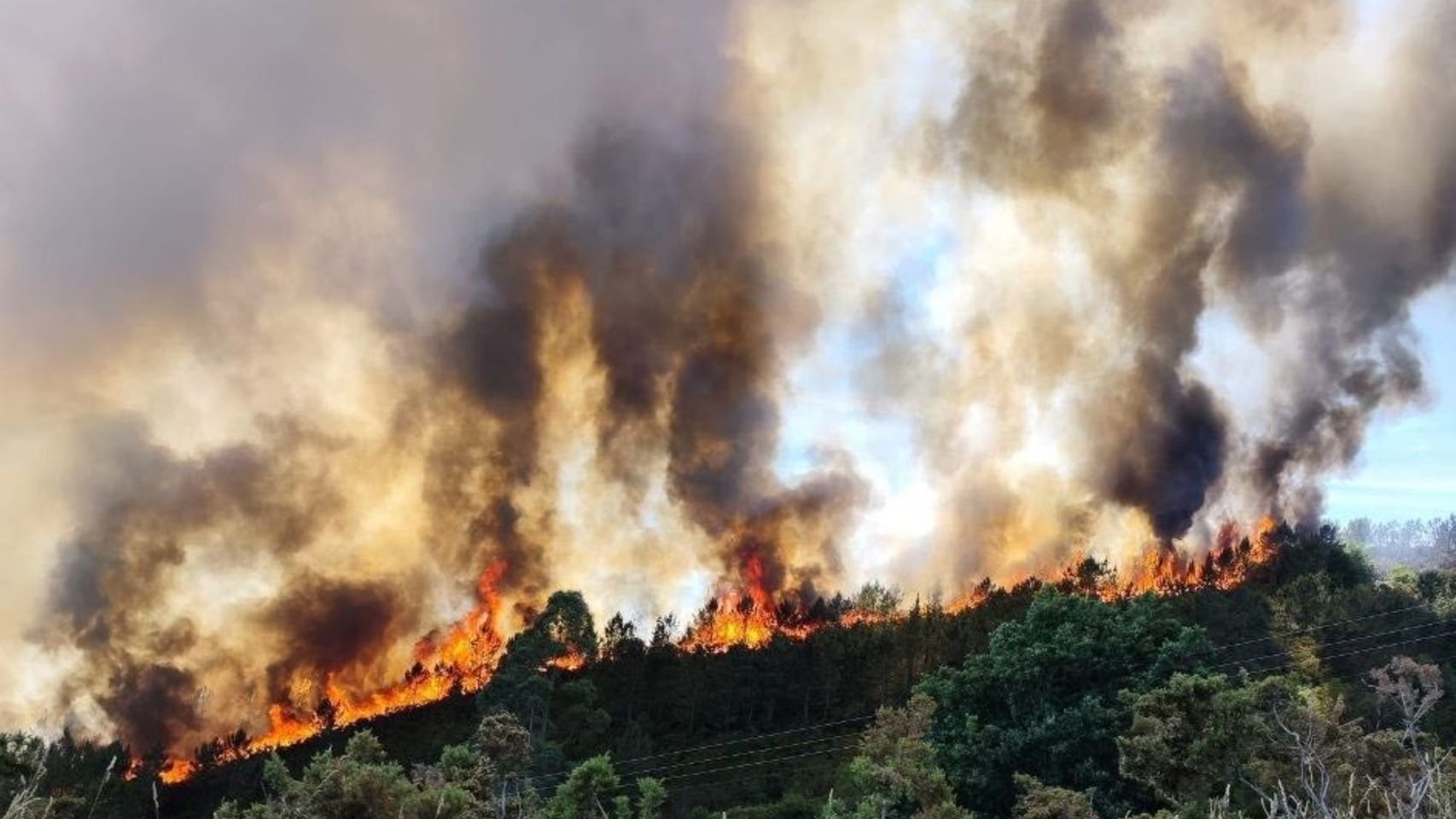 El incendio de Padrón (A Coruña) continúa estabilizado tras haber quemado 350 hectáreas