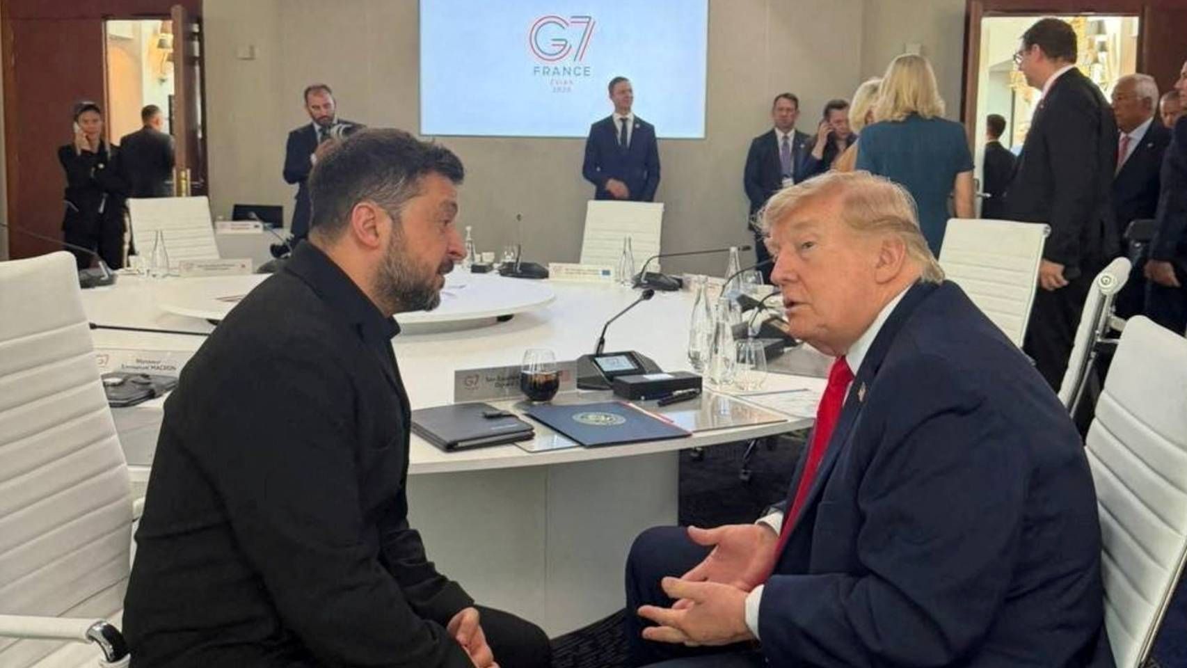 Trump mantiene una "muy buena reunión" con Zelenski en el marco del G7 y reclama un acuerdo de paz a Putin