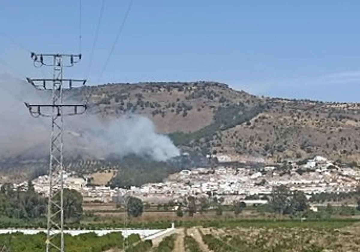 Controlado el incendio forestal declardo en Pizarra, en el paraje Raja Ancha