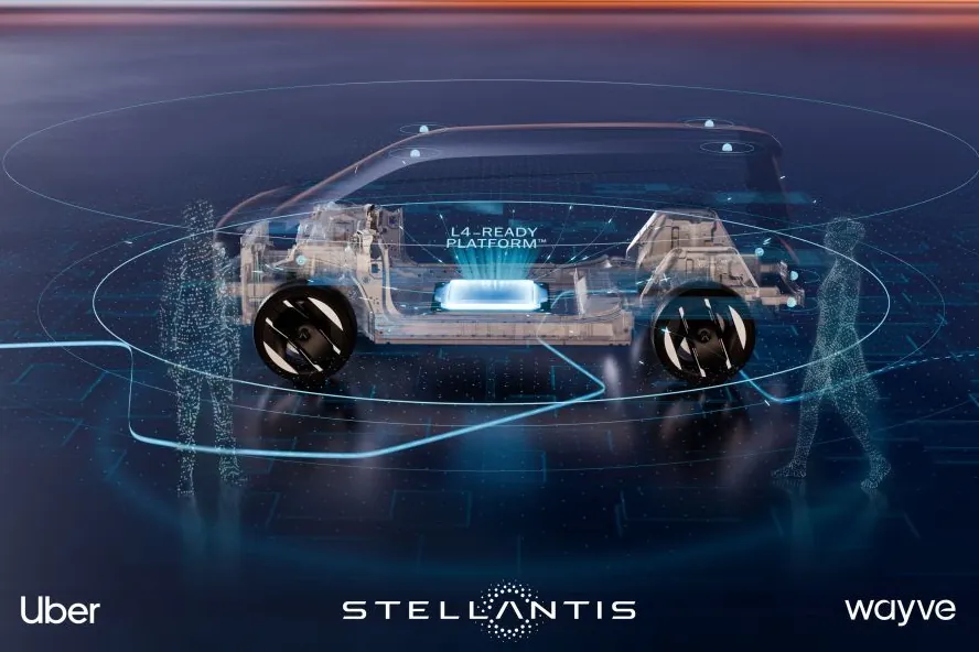 Stellantis se alía con Wayve y Uber para el despliegue de robotaxis sin conductor en todo el mundo